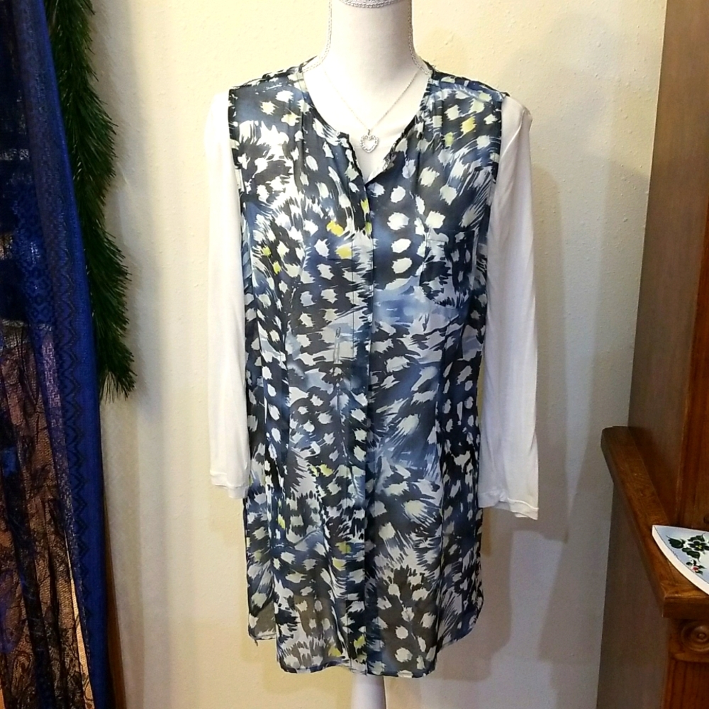 Cabi Top & Cardigan Size Medium